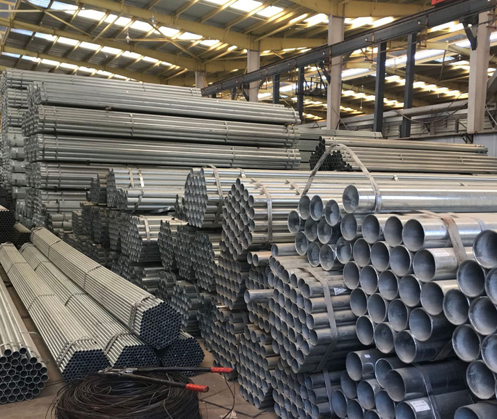 石河子q235b热镀锌带钢管